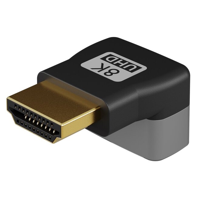 Goobay Plus HDMI adapter | haaks/beneden | HDMI2.1 (8K 60Hz + HDR)