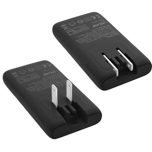 InLine USB reislader set | 2x USB-C PD | GaN | 65W | zwart