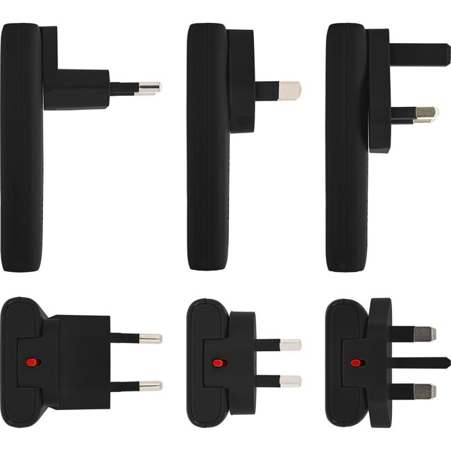InLine USB reislader set | 2x USB-C PD | GaN | 65W | zwart