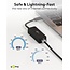 Goobay USB-C naar RJ45 LAN adapter | USB3.0 | CAT6 | zwart | 0,10 meter