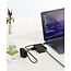 Goobay USB-C PD lader met vaste kabel | GaN | 27W | zwart | 1,25 meter