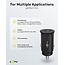 Goobay USB autolader | 2x USB-C PD | 30W | zwart