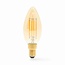 Nedis SmartLife Wi-Fi filament LED-lamp - E14 fitting - C37 vorm / warm-wit (goud / glas)