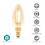 Nedis SmartLife Wi-Fi filament LED-lamp - E14 fitting - C37 vorm / warm-wit (goud / glas)