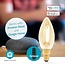 Nedis SmartLife Wi-Fi filament LED-lamp - E14 fitting - C37 vorm / warm-wit (goud / glas)