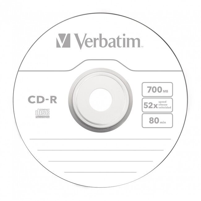 Verbatim CD-R discs | spindel | 700MB / 80 min. | 100 stuks