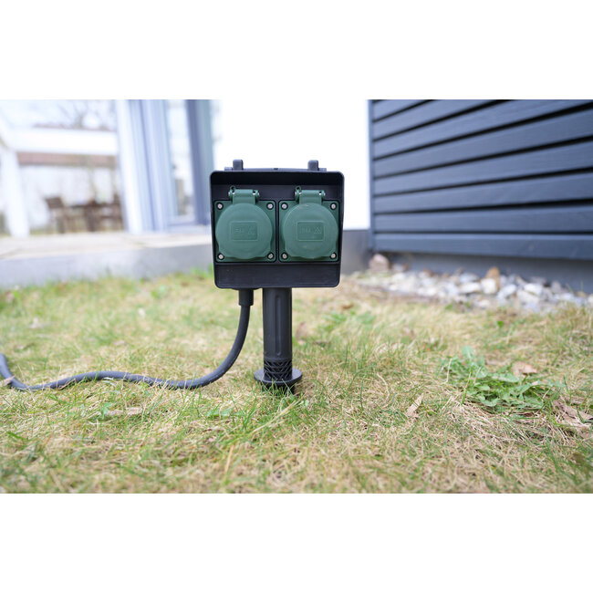 Brennenstuhl IP44 outdoor stekkerdoos | 2 contacten | grondpin | 1,4 meter