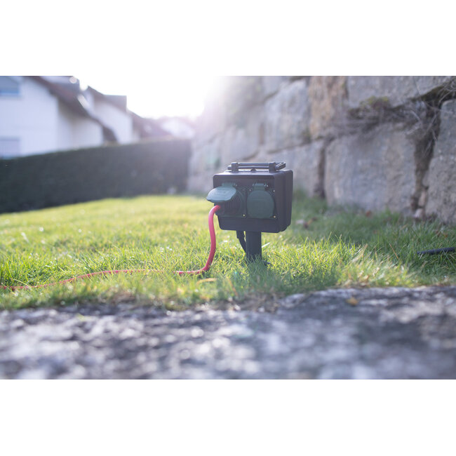 Brennenstuhl IP44 outdoor stekkerdoos | 4 contacten | grondpin | 1,4 meter