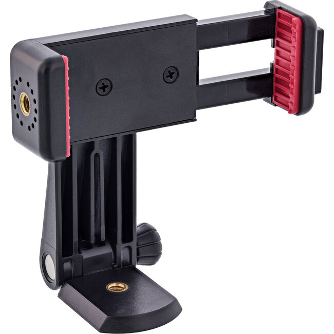 InLine® Smartphonehouder, 55-85mm, 1/4" schroefdraad & cold shoe, zwart