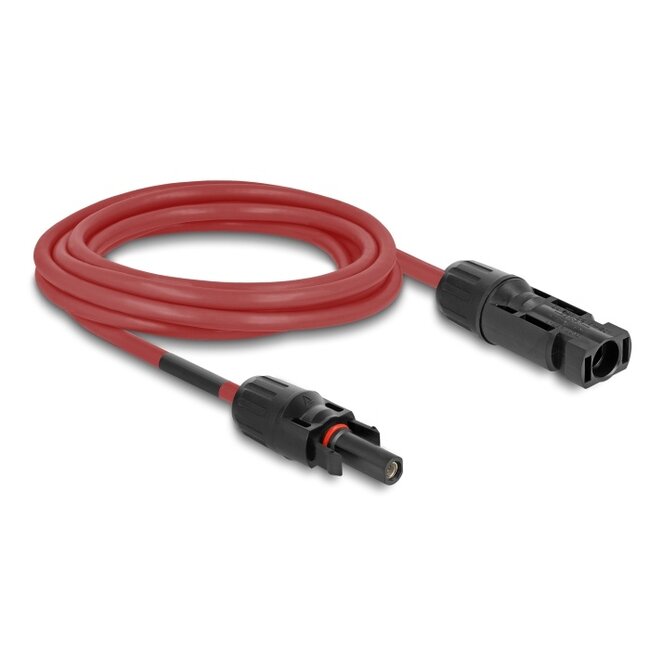 Delock DL4 Solar Cable 4 mm² male to female 3 m red