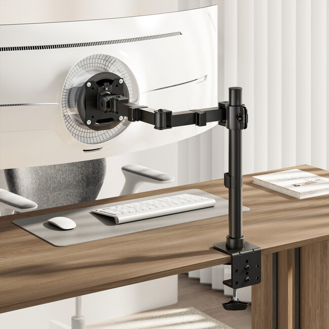 VALUE LCD-arm voor zware belasting, draagstang, 4 scharnieren, tafelmontage, tot 20 kg