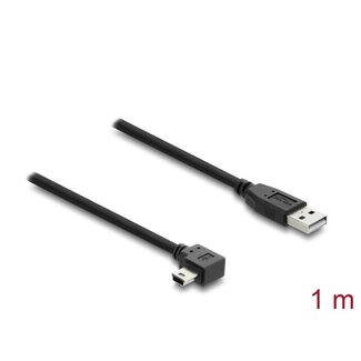 DeLOCK Delock USB 2.0 Cable Type-A male to Type Mini-B male right angled 1 m