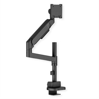 Roline ROLINE LCD-arm voor zware belasting, draagstang, 4 scharnieren, tafelmontage, tot 22/27 kg, zwart