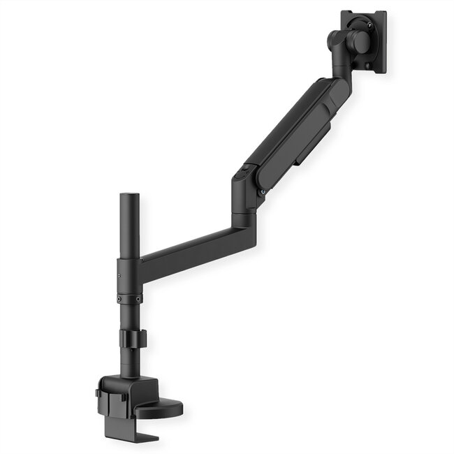 ROLINE LCD-arm voor zware belasting, draagstang, 4 scharnieren, tafelmontage, tot 22/27 kg, zwart