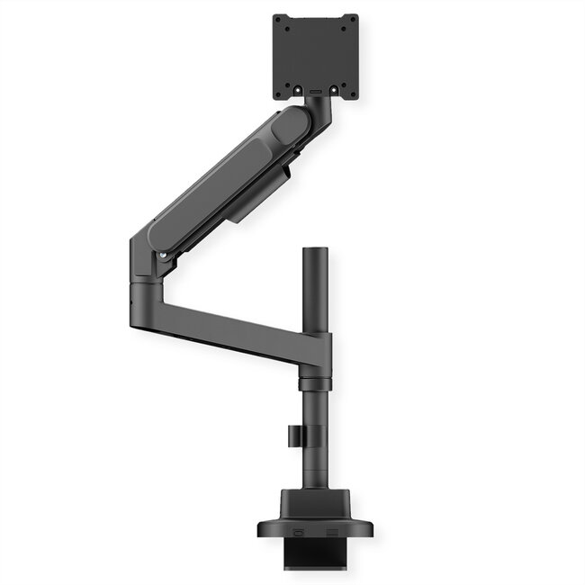 ROLINE LCD-arm voor zware belasting, draagstang, 4 scharnieren, tafelmontage, tot 22/27 kg, zwart