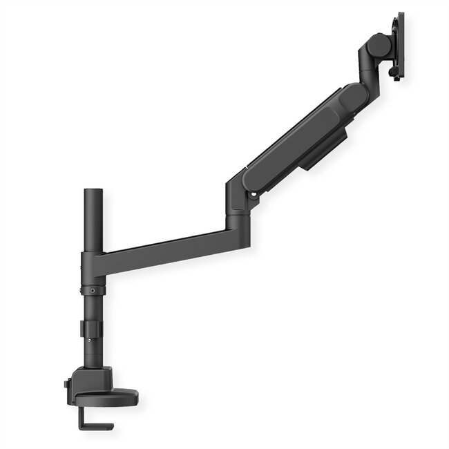 ROLINE LCD-arm voor zware belasting, draagstang, 4 scharnieren, tafelmontage, tot 22/27 kg, zwart