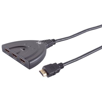 S-Impuls HDMI schakelaar | 3 naar 1 | HDMI2.0 (4K 60Hz) | 0,50 meter
