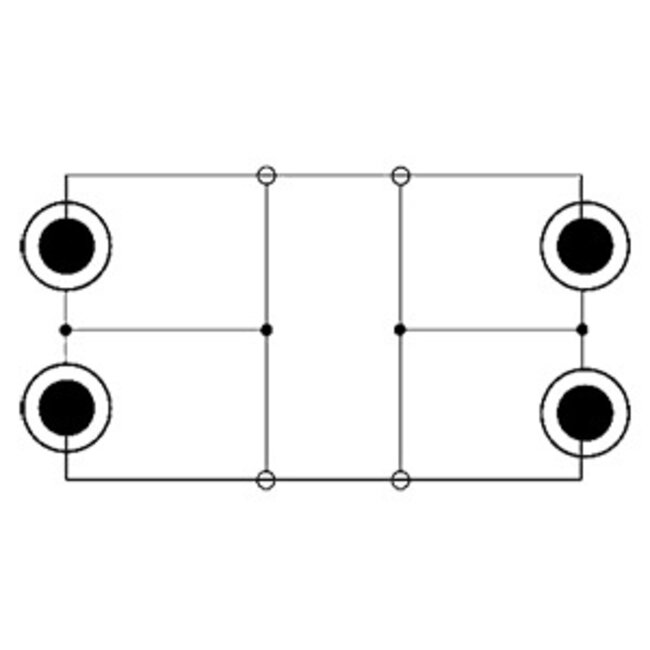 Tulp stereo kabel | zwart | 7 meter