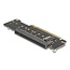 Delock PCI Express 4.0 x16 Riser Card with 2 x M.2 Key M NVMe slot - bifurcation