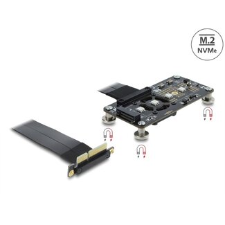 DeLOCK Delock PCI Express 3.0 x4 to M.2 Key M Adapter with fan and cable 10 cm