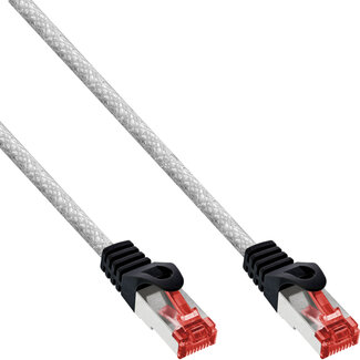 InLine® InLine® Patchkabel, S/FTP (PiMf), Cat.6, 250MHz, PVC, koper, transparant, 0,25m