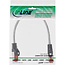 InLine® Patchkabel, S/FTP (PiMf), Cat.6, 250MHz, PVC, koper, transparant, 0,25m