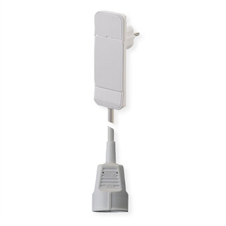 Bachmann BACHMANN SmartPlug platte stekker 1x randaarde wit, 1.5m