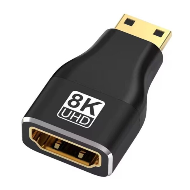 Mini HDMI - HDMI adapter | HDMI2.1 (8K 60Hz + HDR)