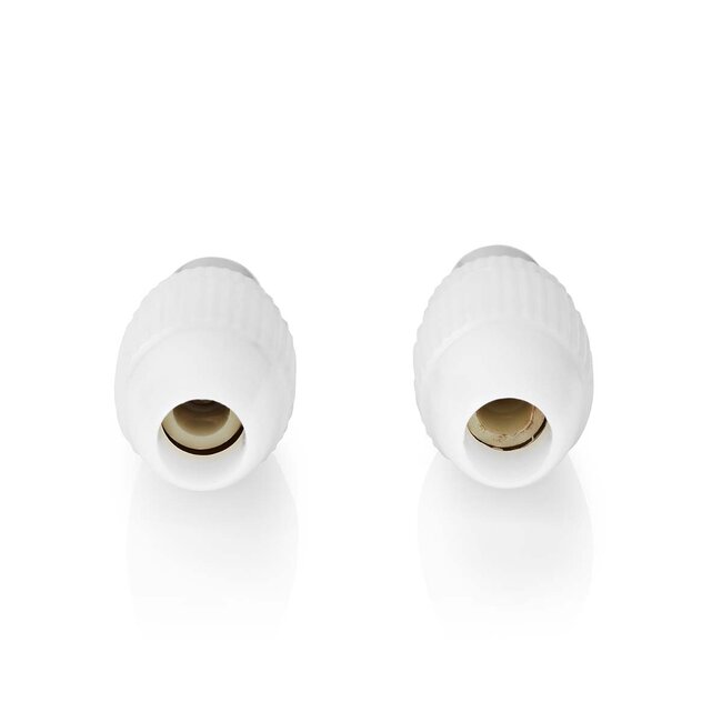 Nedis Coax IEC (m+v) schroef connectoren set | recht | kunststof