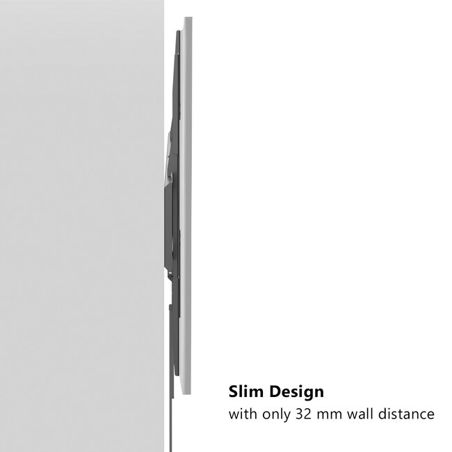 My Wall TV-muurbeugel | tot 140 inch | vast