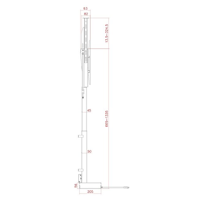 My Wall TV-liftbeugel | tot 48 inch | gemotoriseerd | app, stem en afstandsbediening