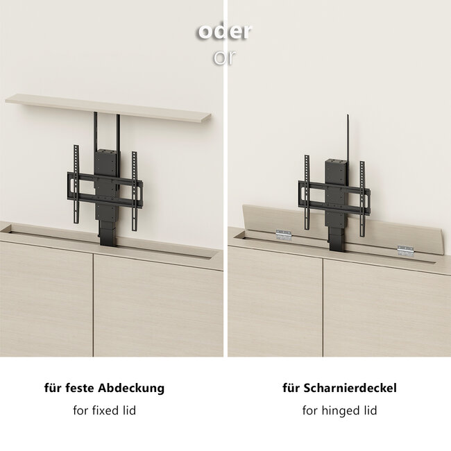 My Wall TV-liftbeugel | tot 65 inch | gemotoriseerd | app, stem en afstandsbediening