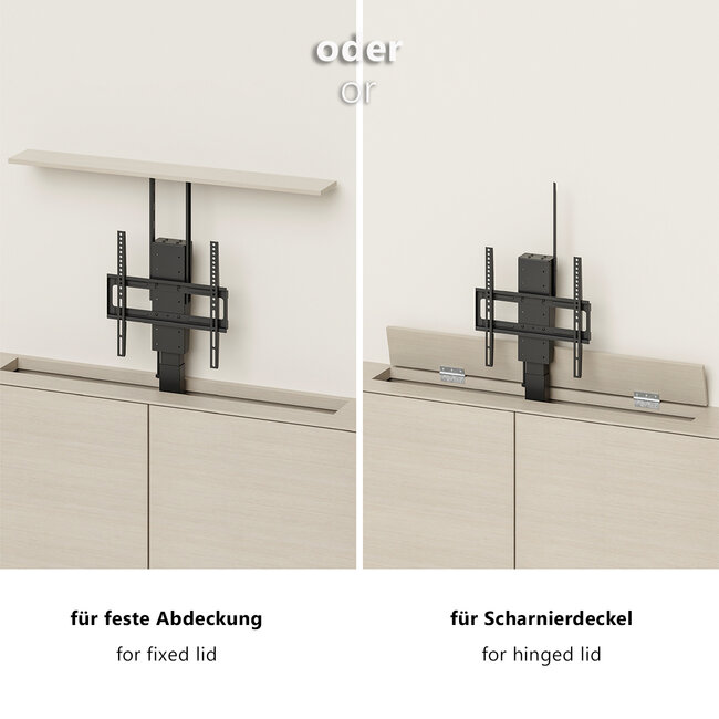 My Wall TV-liftbeugel | tot 88 inch | gemotoriseerd | app, stem en afstandsbediening