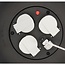 Brennenstuhl Vario-Line kabel box | 3 contacten + 2x USB-A | zwart | 10 meter