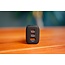 Verbatim USB lader | 2x USB-C PD en 1x USB-A QC | GaN | 65W | zwart