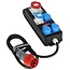Brennenstuhl Energy Station IP44 met draaggreep | CEE 5-pins (m) - CEE 5-pins + CEE 3-pins + 3x CEE 7/3 (v) | 400V/16A | 2 meter