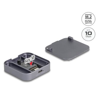 DeLOCK Delock Magnetic Enclosure USB Type-C™ 10 Gbps for 1 x M.2 NVMe or SATA SSD