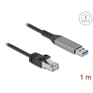 DeLOCK Delock USB LAN Cable USB Type-A to RJ45 Gigabit Ethernet 1 m