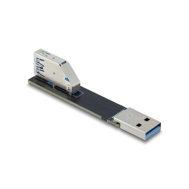 Delock USB 10 Gbps Adapter USB Type-A female to male rotated 90° upwards