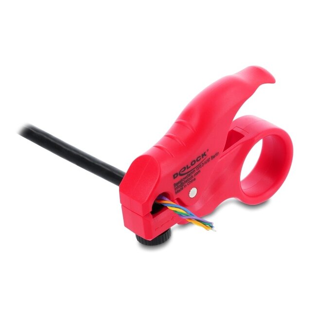 Delock Stripping tool for network cables red