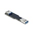 Delock USB 10 Gbps Adapter USB Type-A female to male straight flat