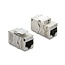 Delock Keystone Module RJ45 jack to RJ45 jack Cat.6A with dust cover