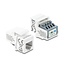 Delock Keystone Module RJ11 jack to terminal block 4 pin white