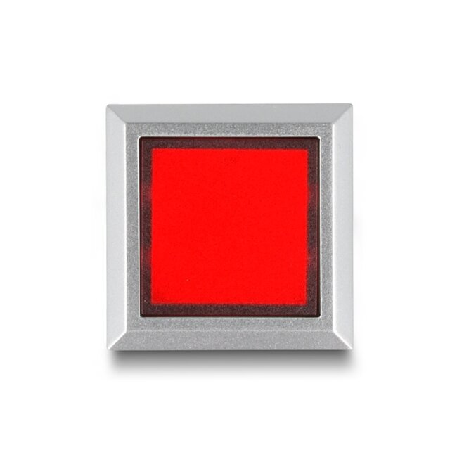 Delock 16 mm Plastic Indicator Light red / solder connection / square