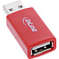 InLine® USB-gegevensblokkering, adapter USB-A-stekker naar USB-A-aansluiting