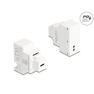 DeLOCK Delock Keystone Module USB Type-C™ Charging Port PD 20 W white
