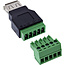 InLine® USB-A-aansluiting naar aansluitblok, 5-pins, zonder kabel