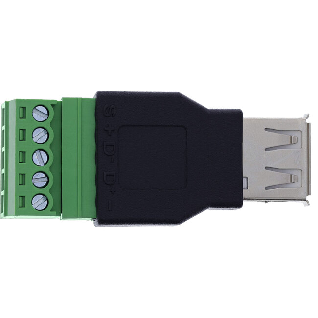 InLine® USB-A-aansluiting naar aansluitblok, 5-pins, zonder kabel