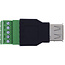 InLine® USB-A-aansluiting naar aansluitblok, 5-pins, zonder kabel