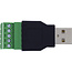 InLine® USB-A-stekker naar aansluitblok, 5-polig, zonder kabel